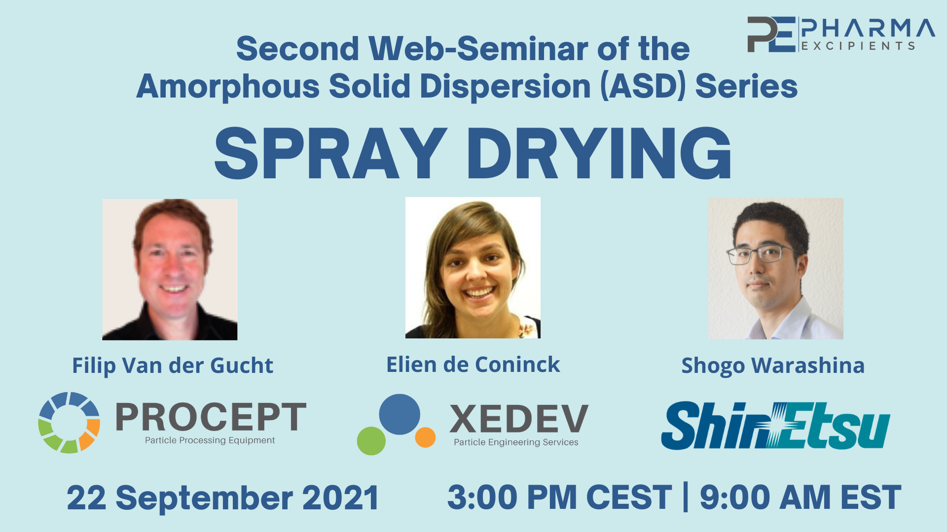 Web-Seminar series: Advances In Amorphous Solid Dispersion