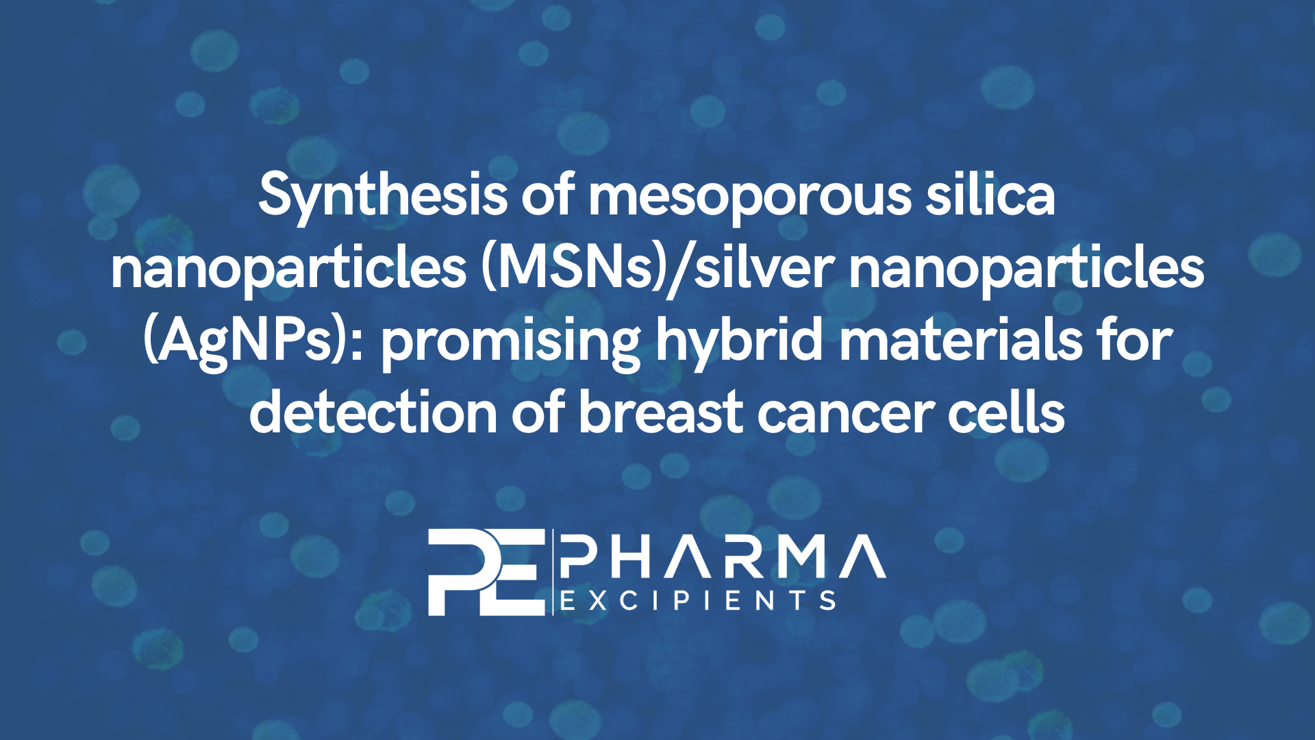 Synthesis Of Mesoporous Silica Nanoparticles Msns Silver Nanoparticles Agnps Promising
