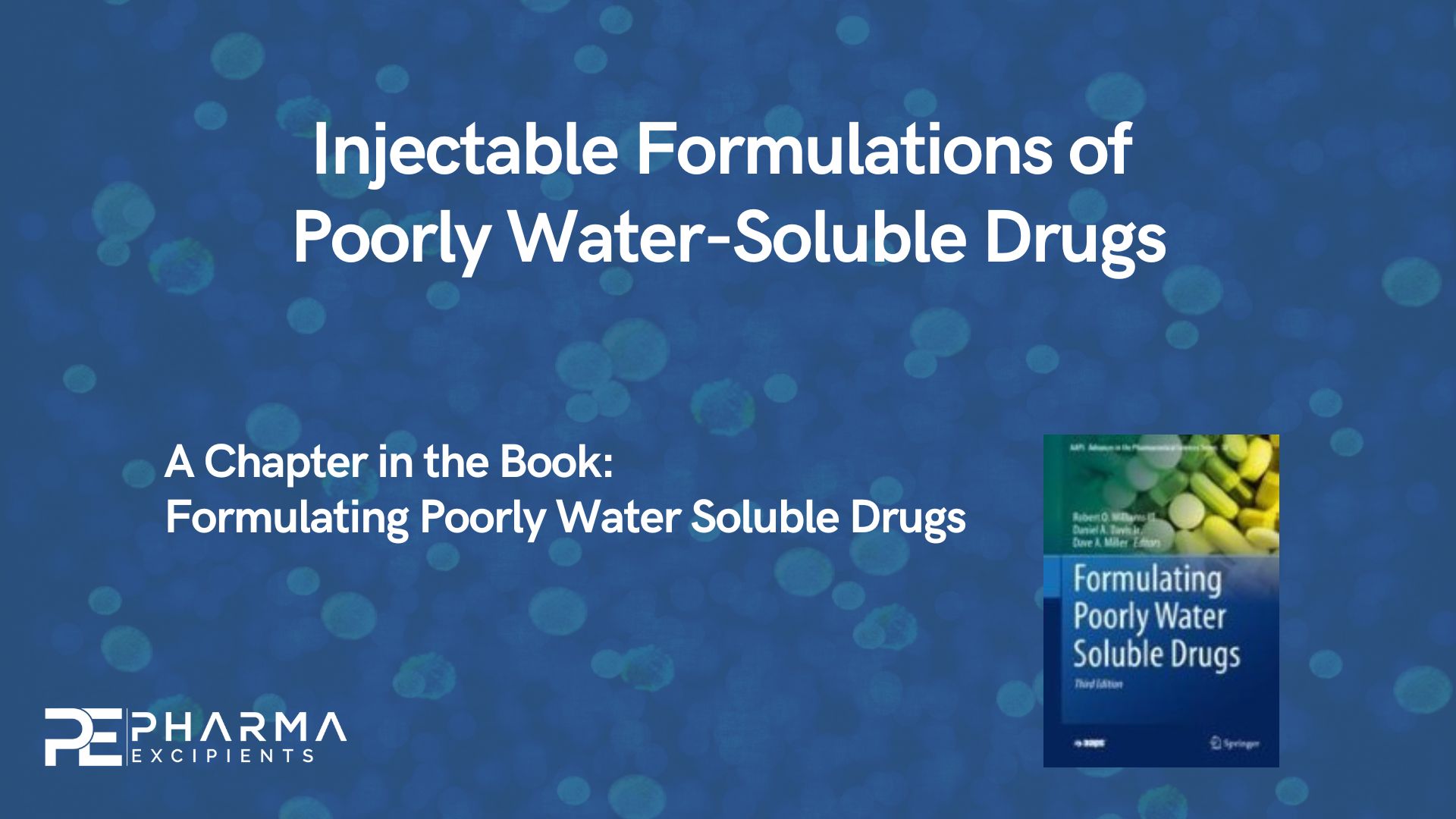 Formulações injetáveis ​​de drogas pouco solúveis em água