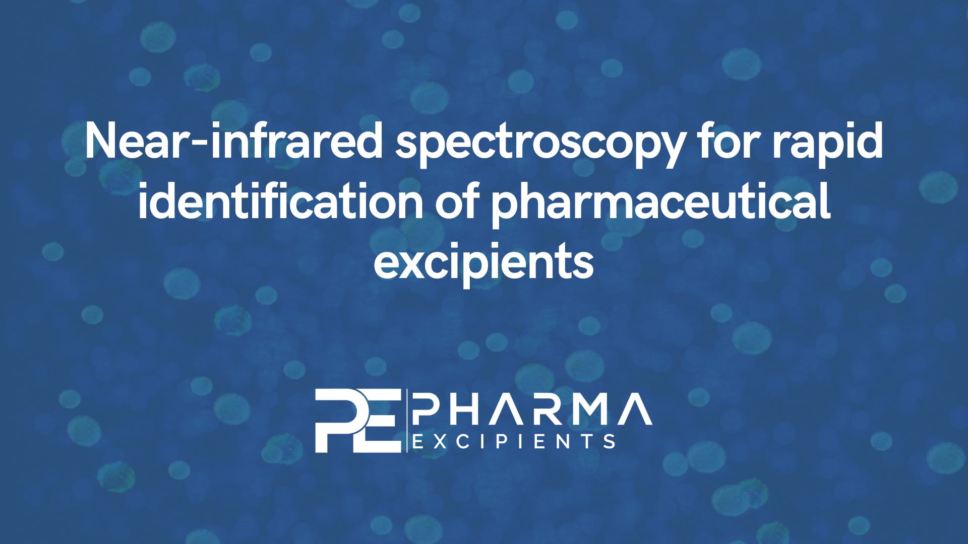 Espectroscopia de infravermelho próximo para identificação rápida de excipientes farmacêuticos