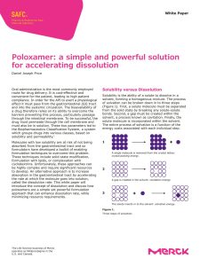Poloxamer_uma solução simples e poderosa para acelerar a dissolução